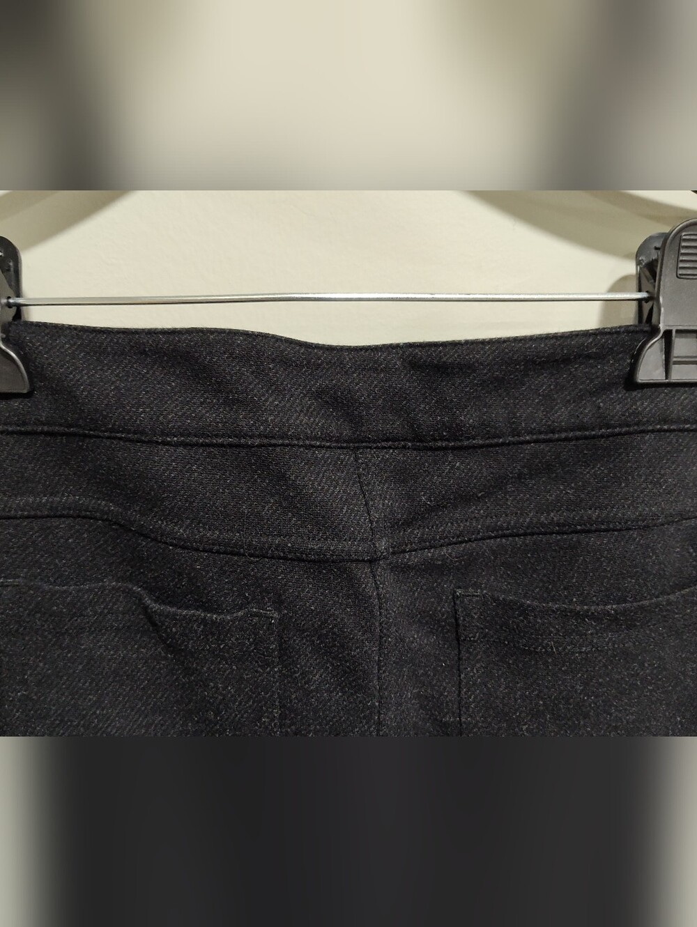 Athleta Ponte Moto Pants Skinny Stretch Snap/Zipper Black/Charcoal Gray Size 10 - Picture 8 of 15